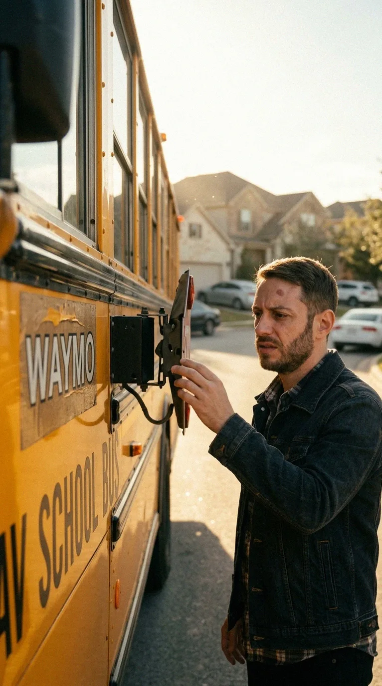 Waymo autopilot and bus stop: problems with school sign recognition