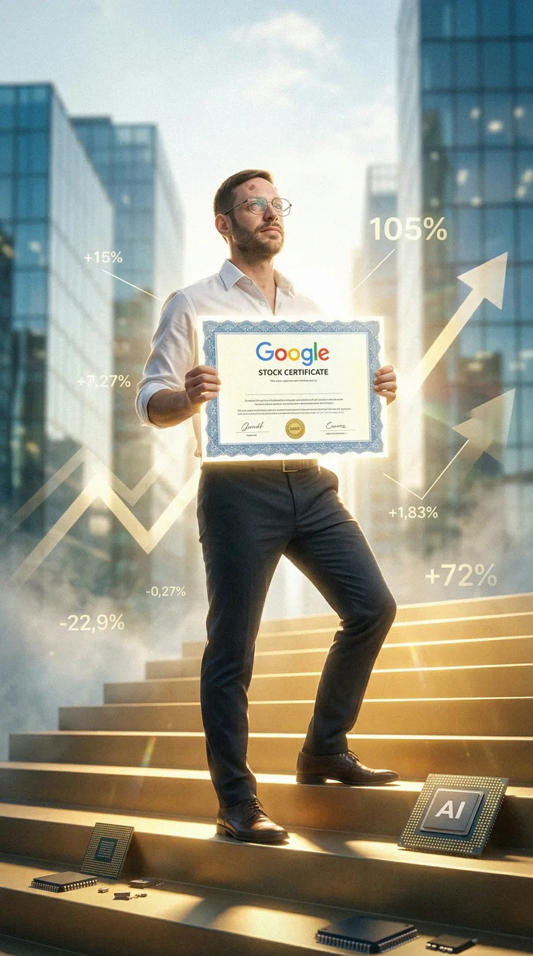 Google stock surged 160% over the year amid AI leadership