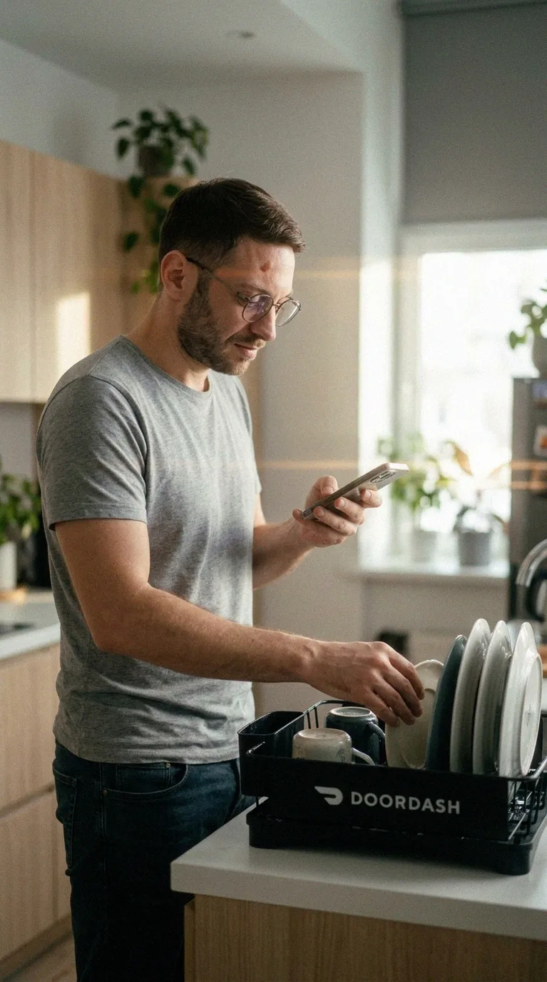 DoorDash launched Tasks app: couriers film dishwashing to train AI