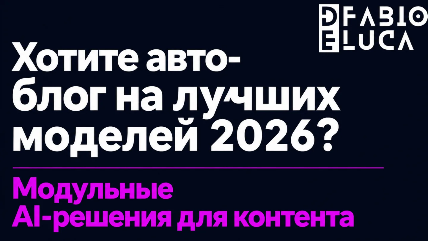 type=cta | about=внедрение AI-инструментов для маркетинга и автоматизации контента на базе актуальных LLM | hook=Хотите авто-блог на лучших моделях 2026?