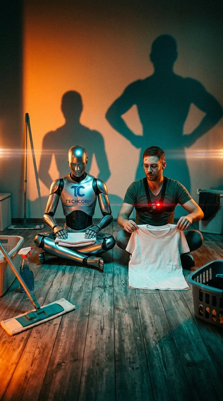 Recording household chores creates new jobs for training home robots