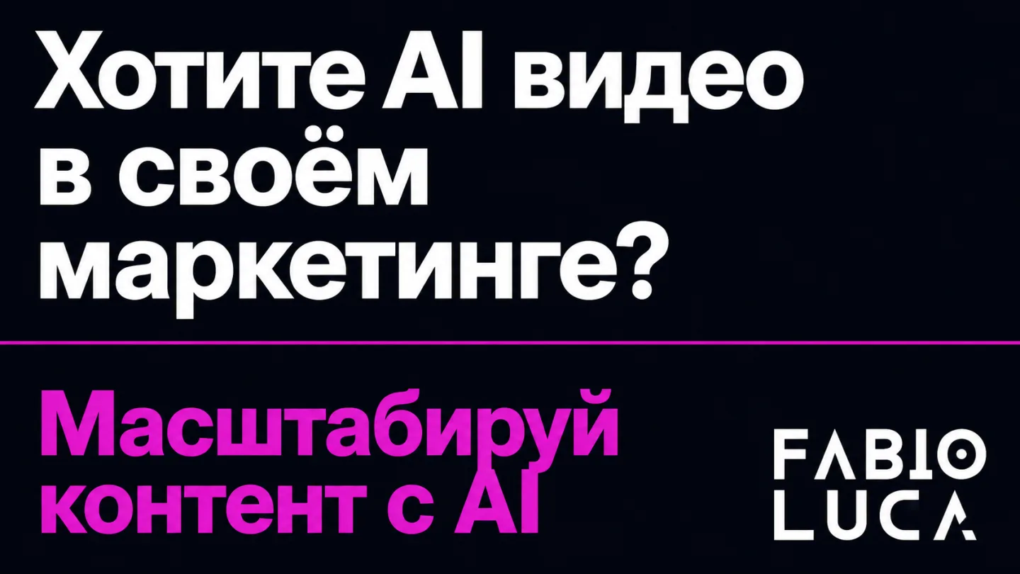 type=cta | about=Внедрение AI-инструментов для производства видеоконтента в e-commerce и маркетинговых командах | hook=Хотите AI видео в своём маркетинге?