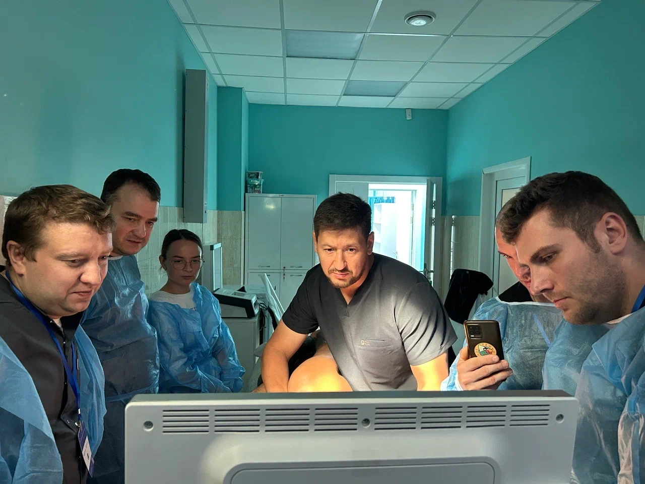 Разбор УЗИ на практическом занятии для врачей