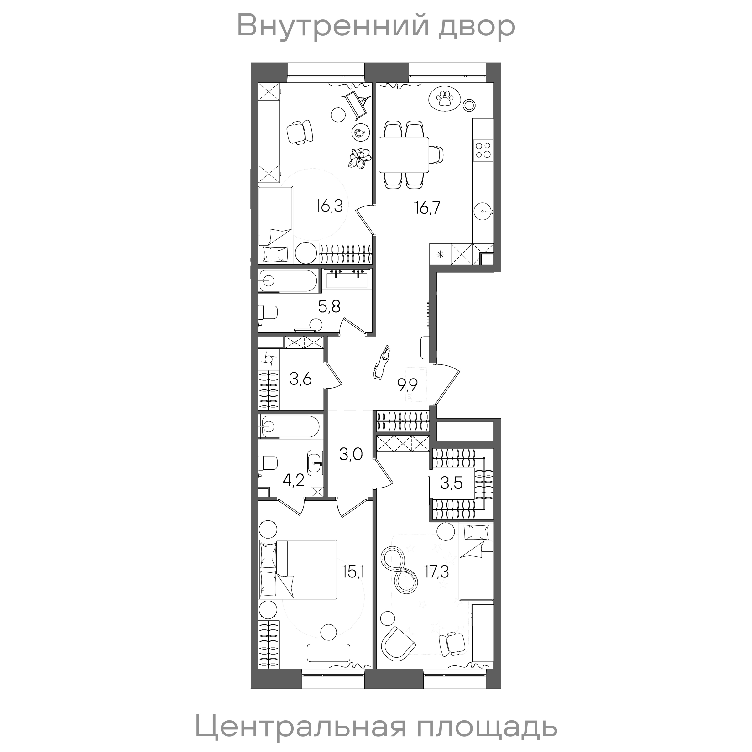 Планировка лота