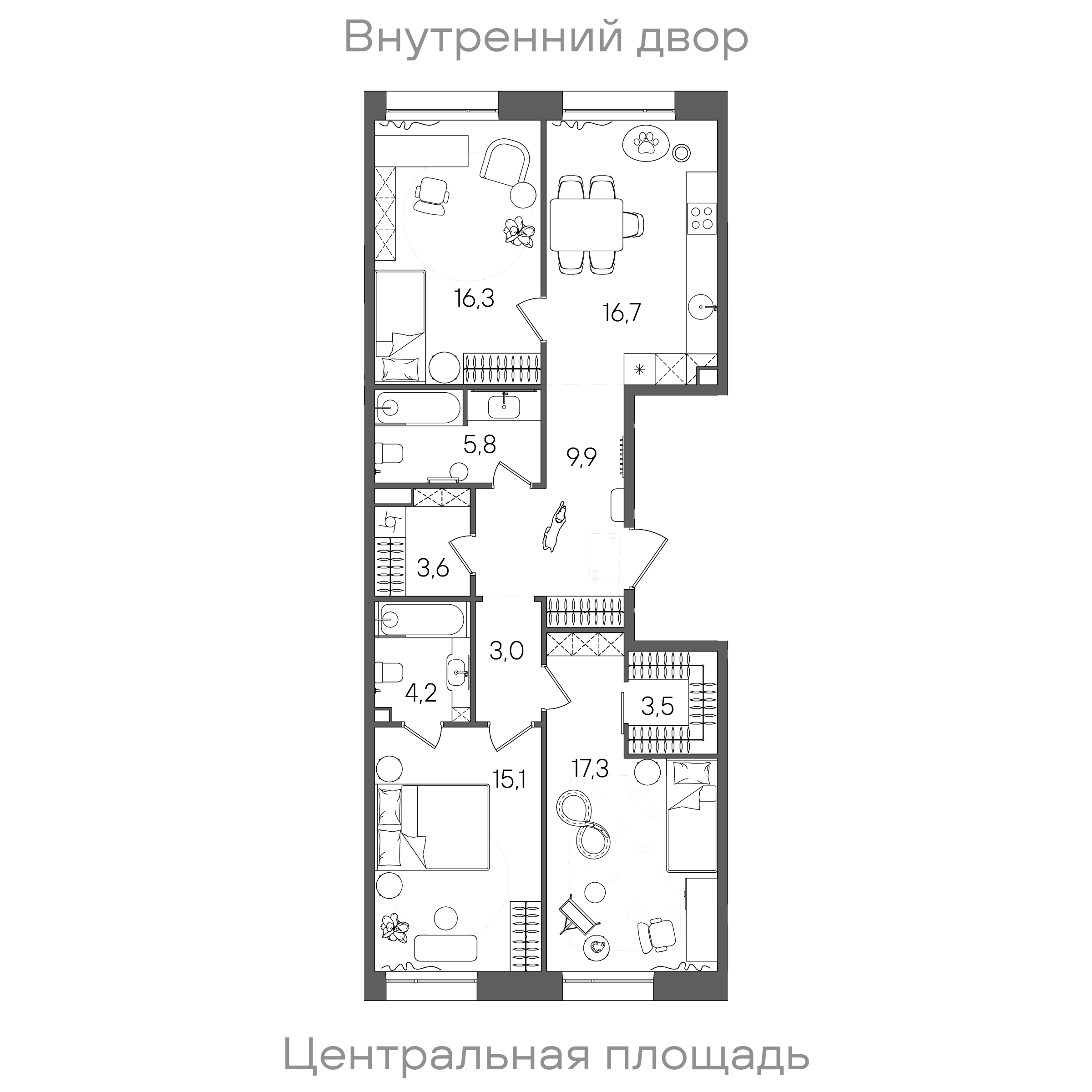 Планировка лота