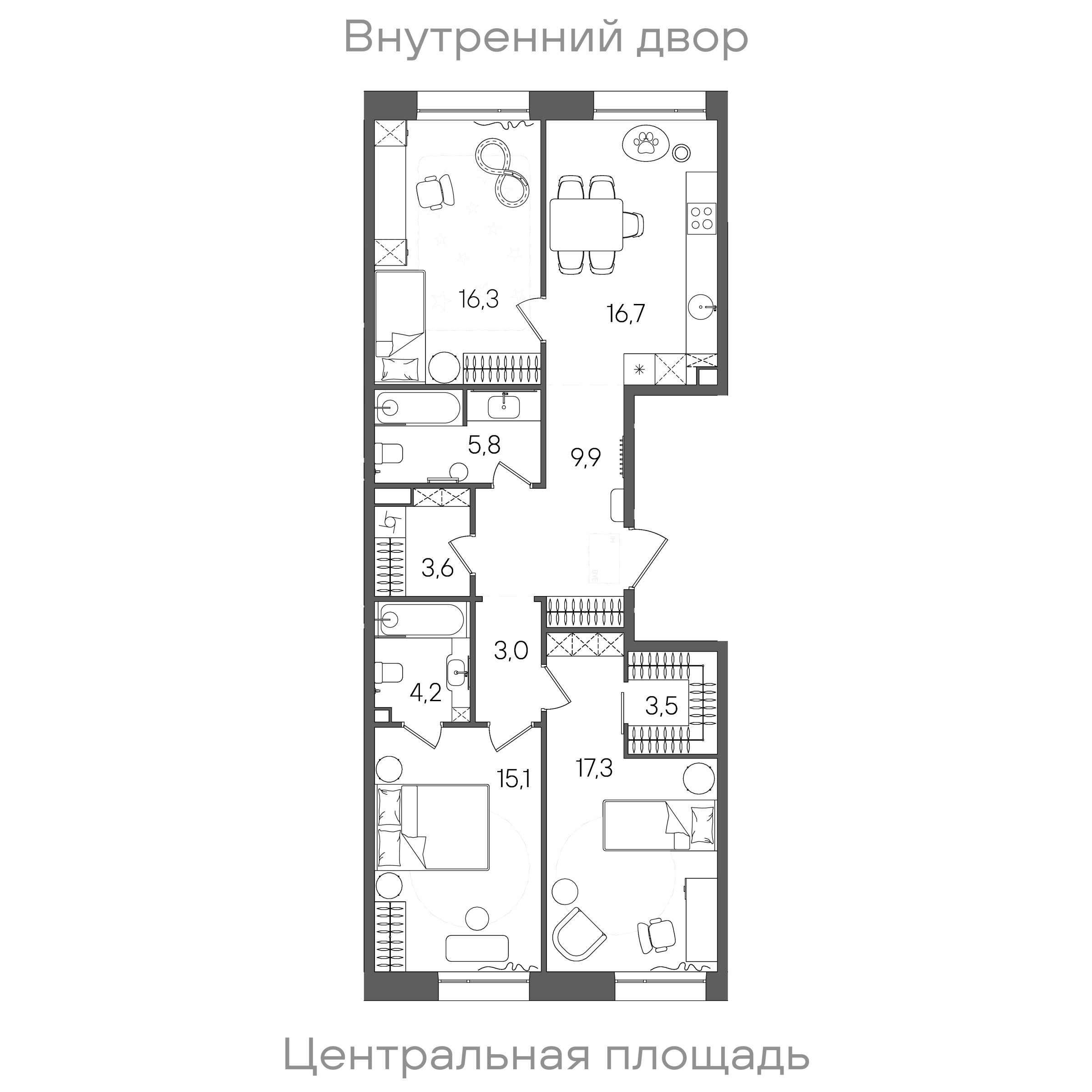 Планировка лота
