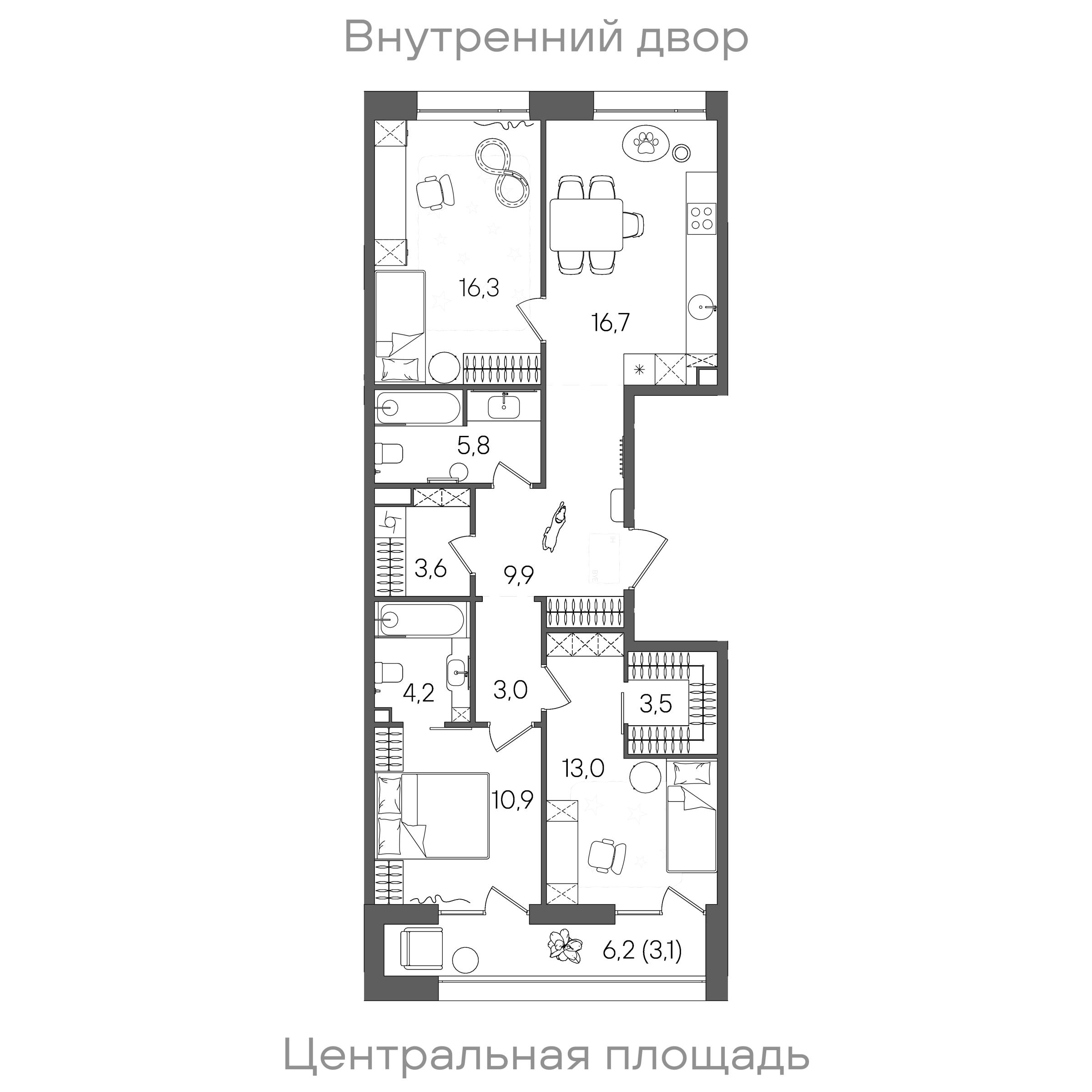 Планировка лота