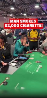 Игрок дисквалифицирован с турнира WSOP за курение за столом