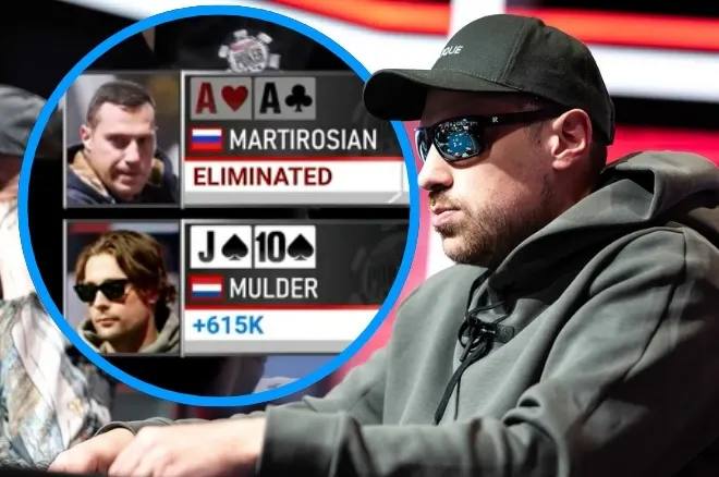 Артур Мартиросян стал баббл-боем $100K High Roller WSOP после двух переездов с тузами