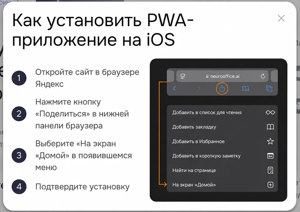 страница настройка аккаунта - доступ на всех устройствах - айос