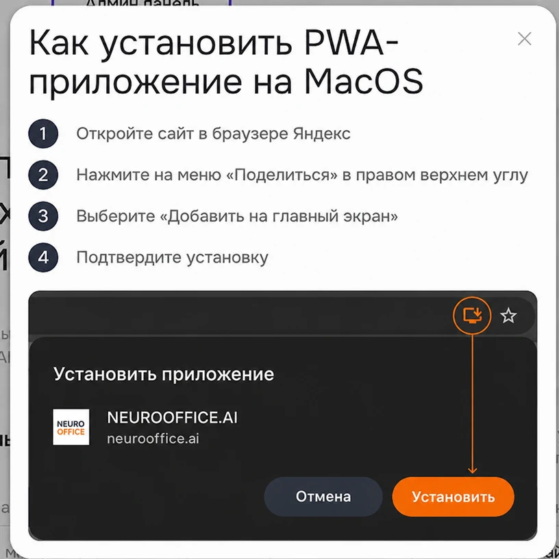 страница настройка аккаунта - доступ на всех устройствах - мак ос