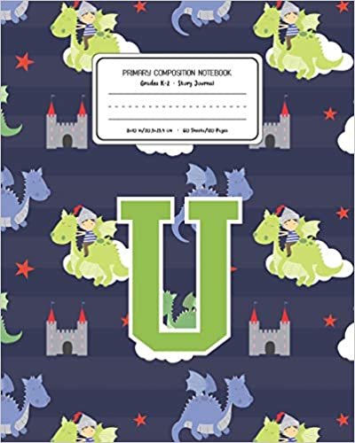 okumak Primary Composition Notebook Grades K-2 Story Journal U: Dragons Animal Pattern Primary Composition Book Letter U Personalized Lined Draw and Write ... Boys Exercise Book for Kids Back to School