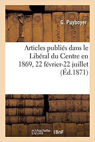 okumak Puyboyer-G: Articles Publiï¿½s Dans Le Lib (Generalites)