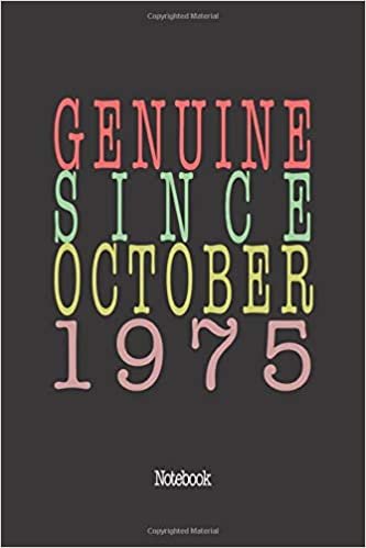 Genuine Since October 1975: Notebook