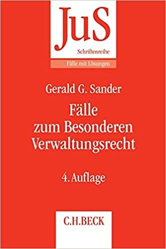okumak Sander, G: Fälle zum Besonderen Verwaltungsrecht