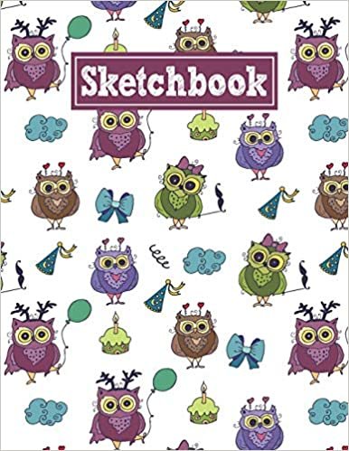 okumak Sketchbook: 8.5 x 11 Notebook for Creative Drawing and Sketching Activities with Owl&#39;s Birthday Themed Cover Design