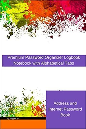 okumak Address and Internet Password Book: Premium Password Organizer Logbook - Notebook with Alphabetical Tabs - Password Journal -Internet Organizer, ... -Purse Address Book - 116 pages- 6x9 Inches