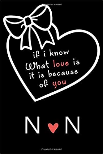 okumak If i know what love is,it is because of you N and N: Classy Monogrammed notebook with Two Initials for Couples,monogram initial notebook,love ... 110 Pages, 6x9, Soft Cover, Matte Finish