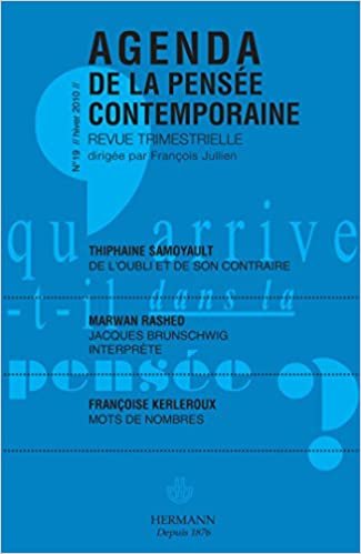 okumak Agenda de la pensée contemporaine, n° 19 (HR.HORS COLLEC.)