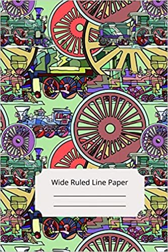 okumak Steampunk Theme Art Wide Ruled Line Paper