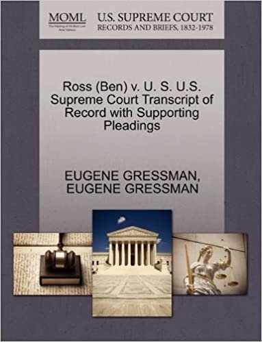 okumak Ross (Ben) v. U. S. U.S. Supreme Court Transcript of Record with Supporting Pleadings