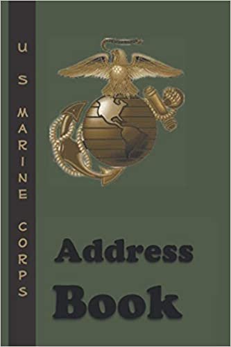 okumak USMC Address Contact Password Notebook With Gold EGA On Olive Drab On The Cover: Marine Corps Inspirated Record Keeper Address,Phone, &amp; Password, 6 x 9,102 pages