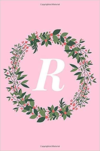 okumak R: Pink Floral Initial Notebook