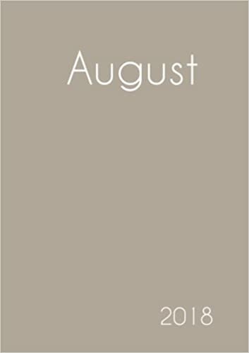 okumak 2018: Namenskalender 2018 - August - DIN A5 - eine Woche pro Doppelseite