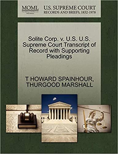 okumak Solite Corp. v. U.S. U.S. Supreme Court Transcript of Record with Supporting Pleadings