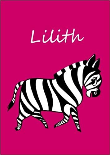 okumak Lilith: personalisiertes Malbuch / Notizbuch / Tagebuch - Zebra - A4 - blanko
