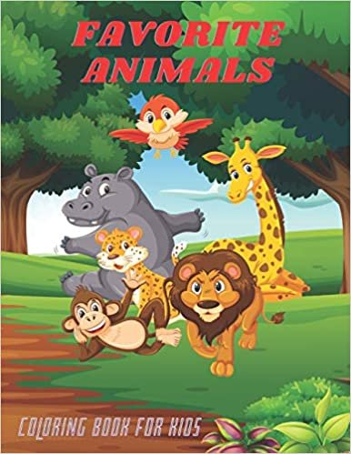 okumak FAVORITE ANIMALS - Coloring Book For Kids