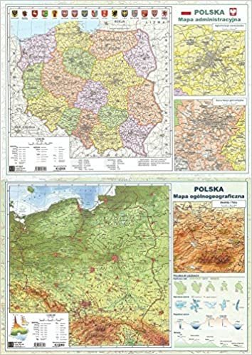 okumak Mapa Polski A2 ogolnogeograficzna/administracyjna dwustronna scienna