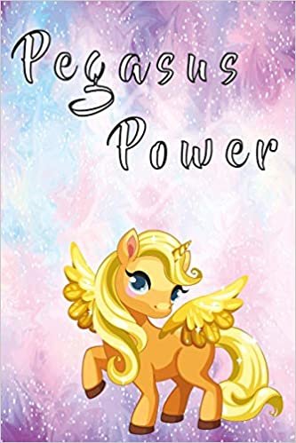 okumak Pegasus power notebook: Notebook graph paper 120 pages 6x9 perfect as math book, sketchbook, workbook and diary Angelically Pony with stars