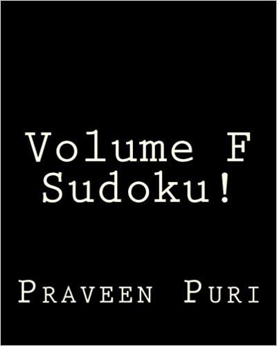 okumak Volume F Sudoku!: Fun, Large Print Sudoku Puzzles