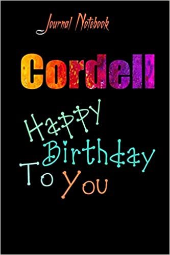 okumak Cordell: Happy Birthday To you Sheet 9x6 Inches 120 Pages with bleed - A Great Happybirthday Gift