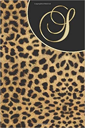 okumak Letter S Notebook : Initial S Monogram Notebook Journal Leopard Print: Leopard Print Lined Notebook / Journal Gift, 100 Pages, 6 x 9, Soft Cover, Matte Finish