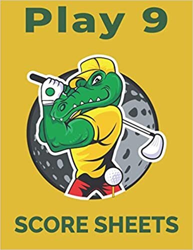 okumak Play 9 Score Sheets: 100 Large Score Cards for Play Nine Golf Card Game, 8.5 x 11-inches