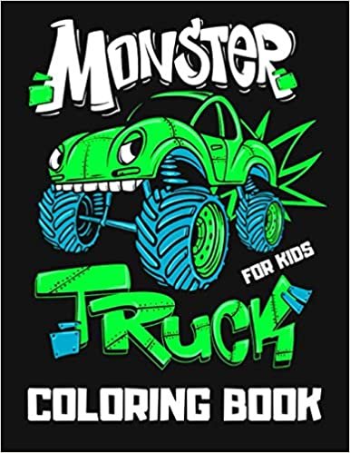 okumak Monster Truck Coloring Book For Kids: Large Monster Truck Colouring Book for Children | 60 Pages of Cool Big Vehicles to Color | Unique Gift for Monster Truck Lovers Boys &amp; Girls