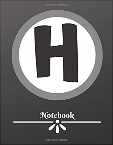 okumak H notebook: Personalised notebook for all people with names starting with H. | 80 black lined pages | A4 | 8.5x11 inches