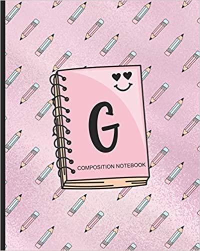 okumak Composition Notebook G: Monogrammed Initial Primary School Wide Ruled Interior Notebook