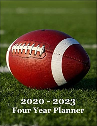 okumak 2020 – 2023 Four Year Planner: Football on Football Field Cover – Includes Major U.S. Holidays and Sporting Events
