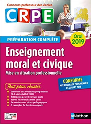 okumak Enseignement moral et civique - Oral 2019 - Préparation complète - (Concours Professeur des écoles) (Concours professeur des écoles préparation à l&#39;épreuve)