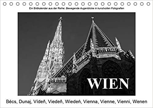 okumak WienAT-Version  (Tischkalender 2021 DIN A5 quer): Die schönsten Ansichten von Wien in kunstvollen Schwarzweiß Fotografien (Monatskalender, 14 Seiten )