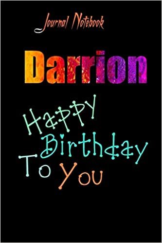 okumak Darrion: Happy Birthday To you Sheet 9x6 Inches 120 Pages with bleed - A Great Happybirthday Gift