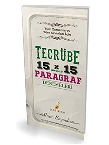 okumak Tecrübe 15x15 Çözümlü Paragraf Denemeleri