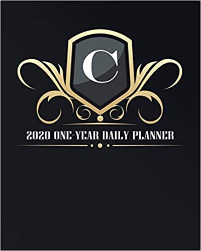 okumak C - 2020 One Year Daily Planner: Elegant Black and Gold Monogram Initials | Pretty Calendar Organizer | One 1 Year Letter Agenda Schedule with Vision ... (8x10 12 Month Monogram Initial Planner)