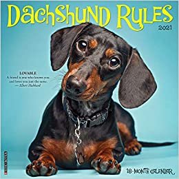 okumak Dachshund Rules 2021 Calendar