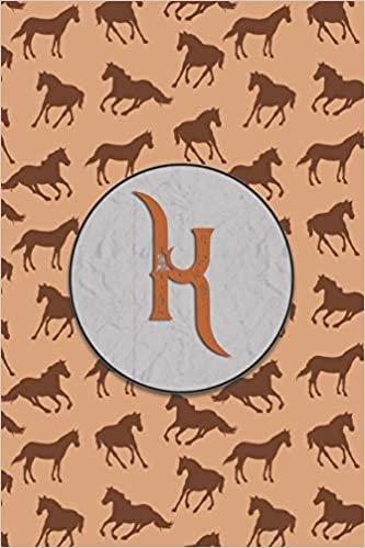 okumak K: Monogram With Single Letter Journal, Diary or Notebook for the Horse Lover and Anybody That Likes Horses