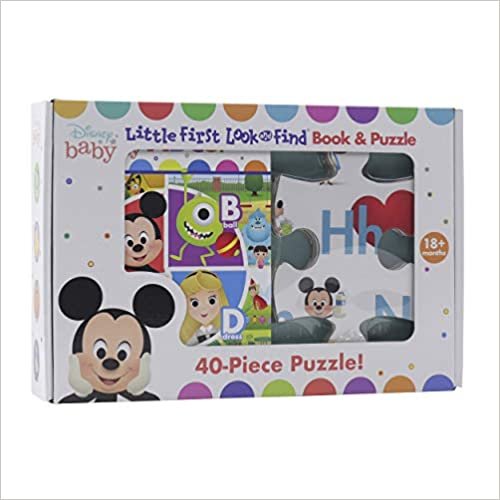okumak Disney Baby: ABCs: Little First Look and Find Book &amp; Puzzle