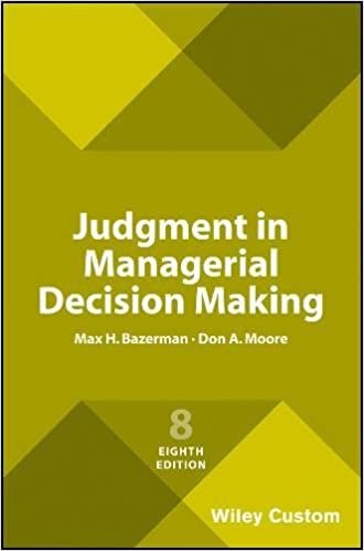 okumak Judgment in Managerial Decision Making